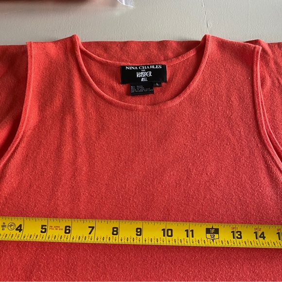 RARE Vintage Nina Charles 2-Piece Sweater Cardigan and Maxi Dress Orange | L - Picture 16 of 16